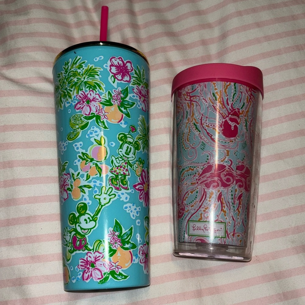 EUC Lilly Pulitzer Disney tumbler